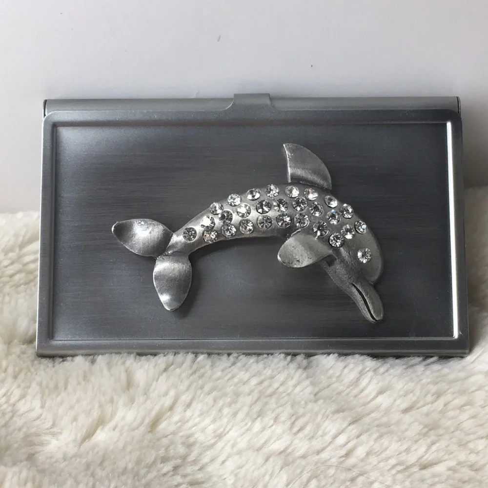NIP All For Giving Dolphin Business Card Carrying Case